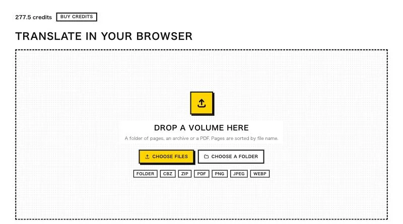 The translator on serifu.net, waiting for a volume