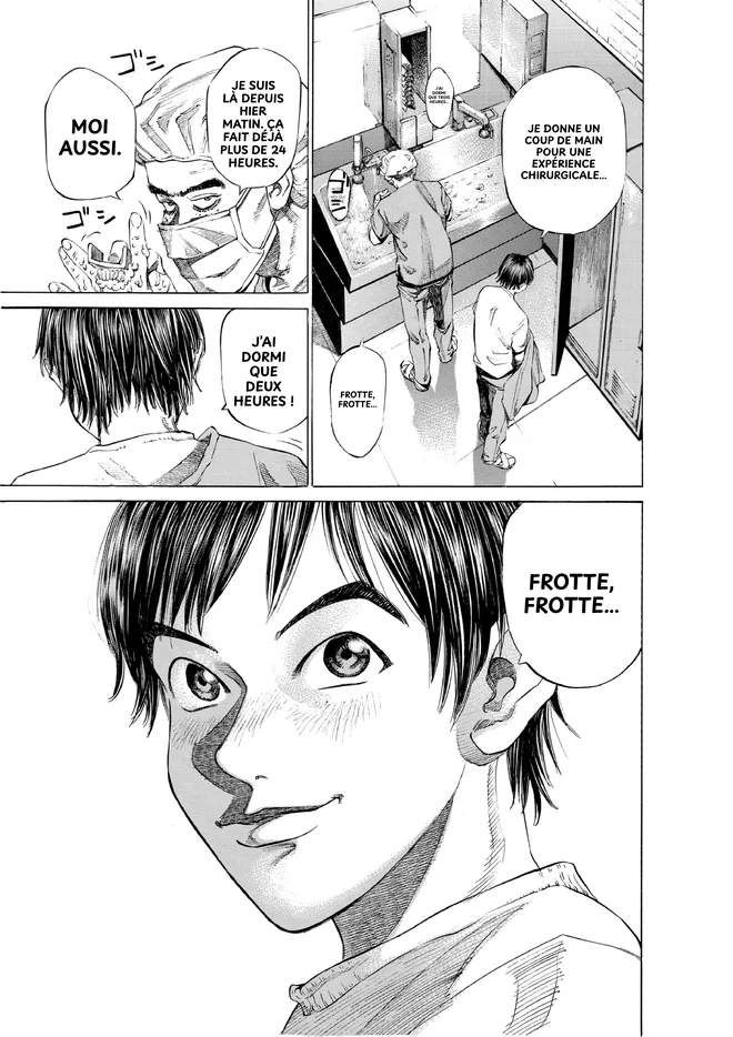 La même page après le traducteur manga IA : le français lettré dans les bulles